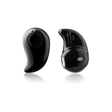 Mini Fone De Ouvido Preto Sem Fio Bluetooth Ponto Eletrônico So um lado