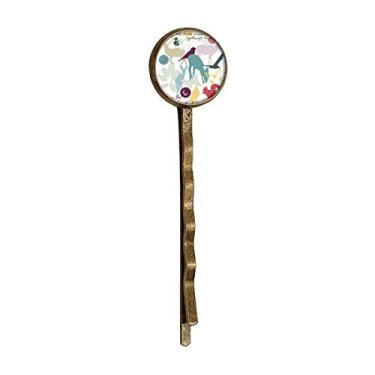 Imagem de Chapéu de metal retrô com flor de veado de pássaro para o meio ambiente