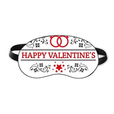 Imagem de Vermelho preto Happy Valentine's Day Sleep Eye Shield Soft Night Vlindfold Shade Cover