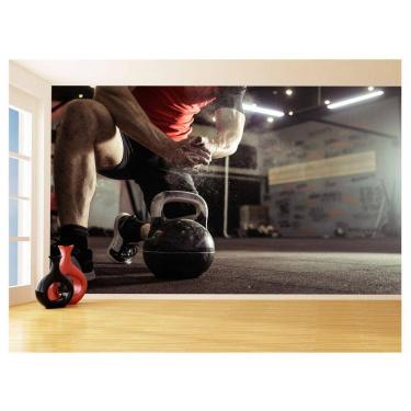 Imagem de Papel De Parede 3D Academia Exercício Crossfit 3,5M Aca32