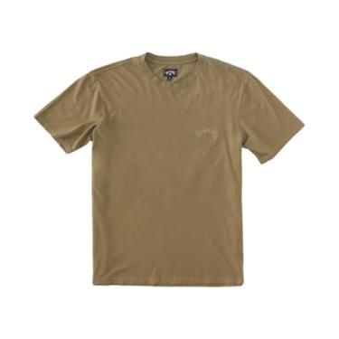 Imagem de Billabong Men's Short Sleeve Logo Graphic Tee T-Shirt - Mesa Wavewash (Military, X-Large)