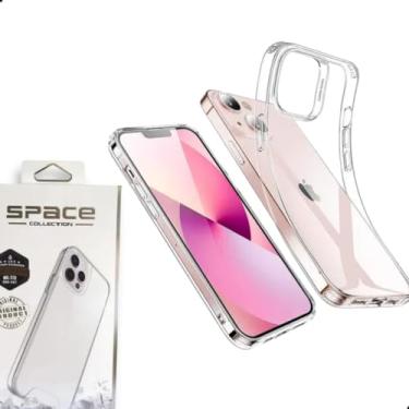 Imagem de BUYMAGAZINE Capinha Iphone 13 Transparente Anti Impacto Clear Case Space Collection