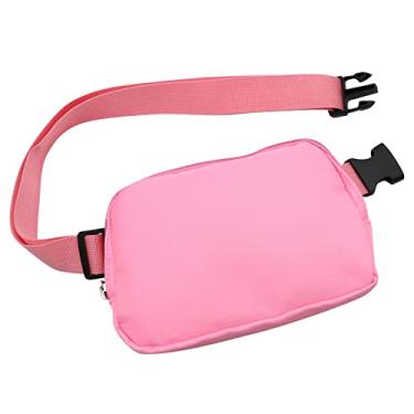 Imagem de Bolsa de cinto feminina Long Keeper – Bolsa de cintura pequena masculina Long Keeper Bolsa transversal de corrida com alça ajustável, rosa, Small, Pochete casual diária