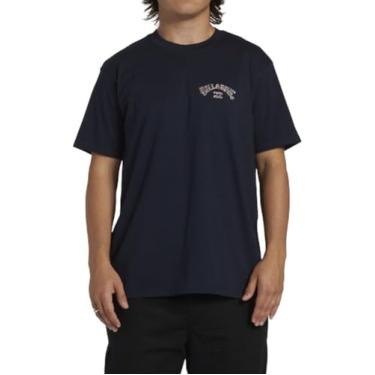 Imagem de Billabong Camiseta masculina de manga curta com enchimento de arco, Azul marino, P