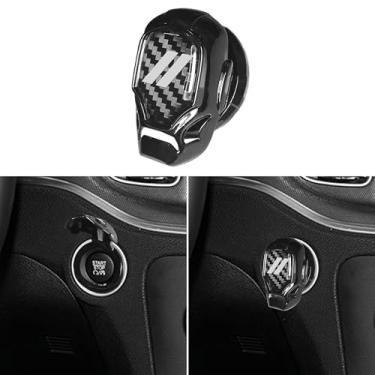 Imagem de YOSRTER Capa de botão de partida adequada para Dodge Challenger Charger Durango Journey liga de alumínio do motor e parada protetor de botão de parada para acessórios interiores Dodge Interruptor de