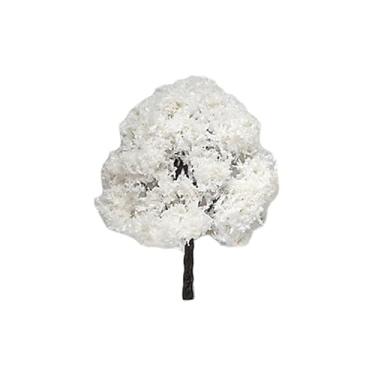 Imagem de rockible Modelo de árvores micro paisagem árvores layout ferroviário mini diorama árvores escala ho para modelo de construção artesanato diy, 10CM