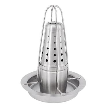 Imagem de IEUDNS Prateleira para torrador de cerveja, rack para torrador de frango, peru, ferramenta para churrasco, suporte para grelha