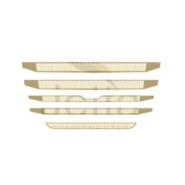 Imagem de Aplique Mascara Grade Para Scania S5 P Moderno Dourado Jogo - Venka