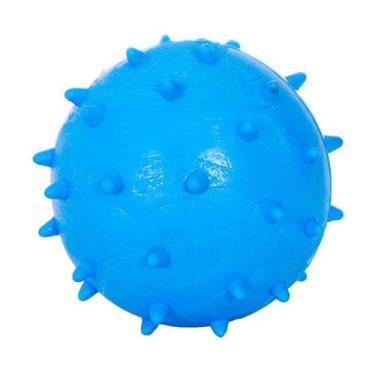 Imagem de Brinquedo Furacão Pet Bola de Borracha Maciça Mamona Azul para Cães - 