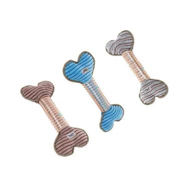 Imagem de Brinquedo Chalesco Rubber Bone Plus para Cães - Cores Sortidas