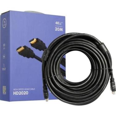 Imagem de Cabo HDMI Com Filtro 2.0 4K 20 metros HD2020 Fortrek