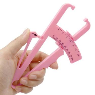 Imagem de Adipômetro Manual Até 60 Mm Com Manual E Tabela Porcentagem Rosa - Glo