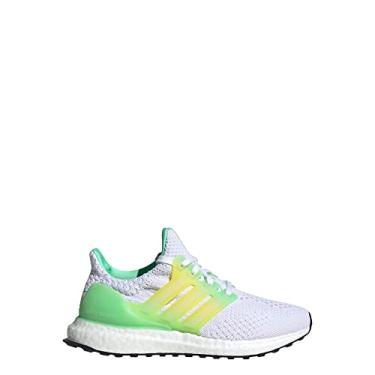 Imagem de adidas T nis de corrida unissex infantil Ultraboost 5.0 Alphaskin, Branco/nuvem branca/verde feixe, 5 Big Kid