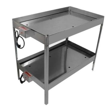 Imagem de Marmiteiro Elétrico com Termostato Duplo para 50 Marmitas Banho Maria 