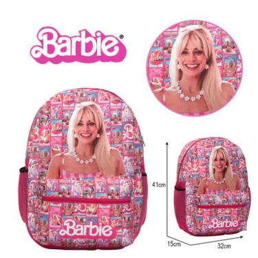 Imagem de Bolsa Escolar Menina Barbie FIlme Reforçada Costas Aulas - TOYS 2U