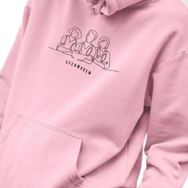 Imagem de Blusa Moletom Masculino Estampado Enfermagem em Algodão Fio 30.1 Pente