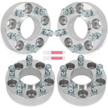 Imagem de SCITOO 4 espaçadores de roda de 3,81 cm de 1,5 x 115 a 5 x 115 com pinos de furo de 14 x 1,5 mm de 71,5 mm compatíveis com Dodge Charger 2006-2022, para Dodge Challenger 2008-2022