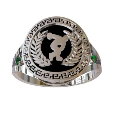 Imagem de Anel de Formatura Educação Física em Prata 950K - Vieira Cruz Joias, P