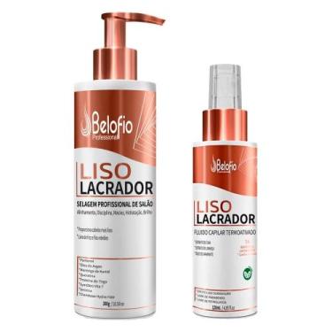 Imagem de Selagem Liso Lacrador Kit Alisante 300g e Fluido Capilar Termoativado 
