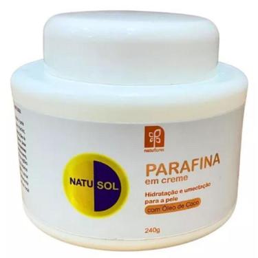 Imagem de CREME HIDRATANTE PARAFINA  COM ÓLEO DE COCO NATUFLORES 240gr