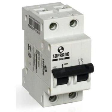 Imagem de Disjuntor bipolar din 2x63a curva c - SOPRANO