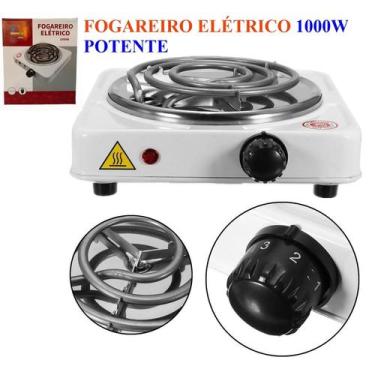 Imagem de Fogao Eletrico 1 Boca Fogareiro Portatil 1000w Econômico 110V POTENTE 