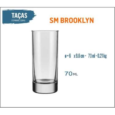 Imagem de Copo Dose Cachaça Vodka Pinga Licor Brooklyn 70ml 01uni - Santa Marina