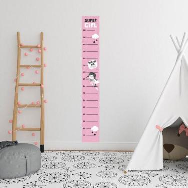 Imagem de Régua Adesivo de Crescimento Super Girl Quarto Menina - Kanto Store, R