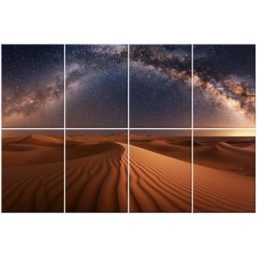 Imagem de HIRESC Pacote com 8 painéis acústicos artísticos de espuma de parede à prova de som, painéis absorventes de som de 121 x 81 cm, bloqueador de som decorativo, tratamento acústico para estúdio de