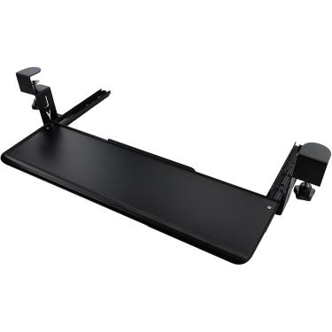 Imagem de Bandeja ergonômica para eyboard sob Des - Blac White Slide eyboard Stand - Gavetas removíveis Prateleira para eyboard - Braçadeira na mesa - para home office Des Extender Descanso de pulso
