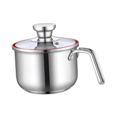 Imagem de Ｂｅｓｇａ Panela, panela com tampa, panela de molho multiuso, panela de sopa para macarrão, molho, massa fervente, 15x19.5x11cm