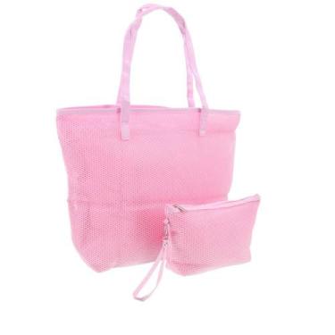 Imagem de Bolsa de Ráfia Marilsa Bauarte, Rosa claro