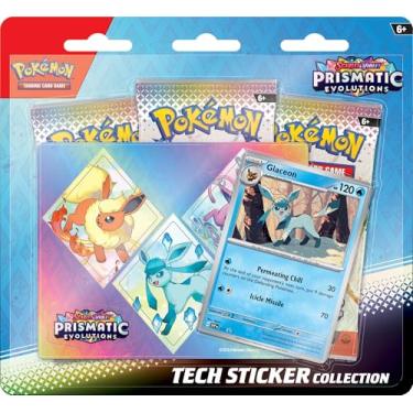 Imagem de Pokemon TCG Scarlet and Violet 8.5 Prismatic Evolutions Tech Sticker Collection (Random Promo)
