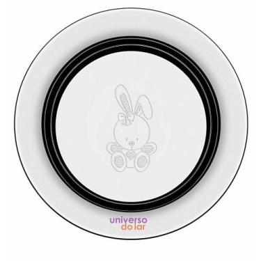 Imagem de Prato Infantil Tramontina Le Petit Inox Coelhinho 23 Cm Aço Inox, Prat