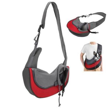 Imagem de Bolsa Canguru Cao Gato Cachorro Pet Pequeno Porte Mochila Carregador A