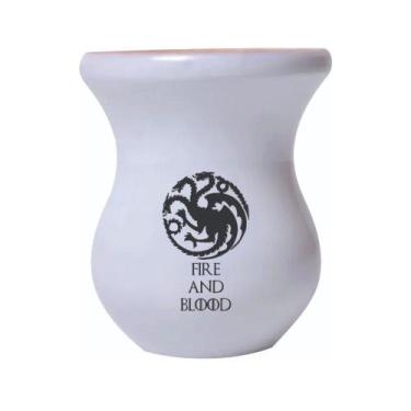 Imagem de Cuia De Madeira Branca Personalizada Game of Thrones mod.02 - Mix atac