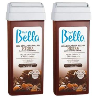 Imagem de Kit 2 Cera Depilatória Roll-on Refil Negra 100g - Depil Bella