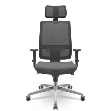 Imagem de Cadeira Brizza Presidente Tela Cinza