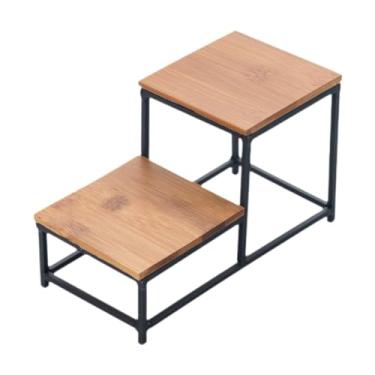 Imagem de IEUDNS Exibição de madeira Conjunto de chá de barragem rack de armazenamento prática prateleira de armazenamento de organizador multifuncional para fazenda