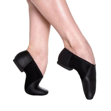 Imagem de Botinha Jazz em Couro c/Stretch, Sola em Camurça, Só Dança F56A, Preto, C, 37,5