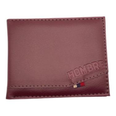 Imagem de Carteira Masculina Pequena material sintético 3 Cartões CNH RG Proteçã