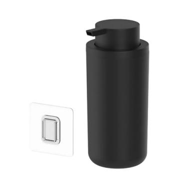 Imagem de Dispenser De Parede Porta Shampoo Condicionador Sabonete Liquido 500ml Luxo Ou (Preto)