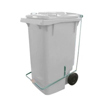 Imagem de Lixeira 120L Retangular c/ E Rodas Branco Lar Plasticos 45