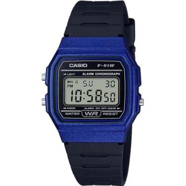 Imagem de Relógio Casio Unissex Digital F-91WM-2ADF Azul