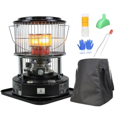 Imagem de Aquecedor portátil a querosene para uso doméstico, acampamento ao ar livre, pesca no gelo, fogão de aquecimento a querosene (um conjunto)