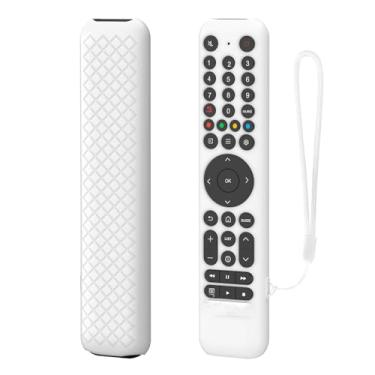 Imagem de Capa de controle remoto para TCL RC716/RC833 - Capa de silicone à prova de choque e à prova de poeira, película protetora de corpo inteiro para controles remotos TCL TV (aderência antiderrapante