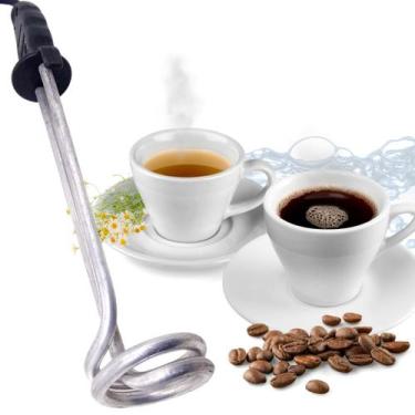 Imagem de Ebulidor Aquecedor De Água Eletrico 1000w 127v Mergulhão - HPB SHOP ST