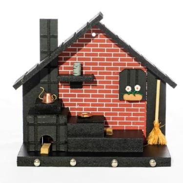 Imagem de Porta Chaves de Parede Casinha Mineira Artesanal G Telha