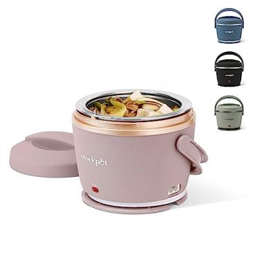 Imagem de Crock-Pot Electric Lunch Box, Portable Food Warmer for Travel, Car, On-the-Go, 20-Ounce, Blush Pink | Keeps Food Warm & Spill-Free | Dishwasher-Safe | Gifts for Women