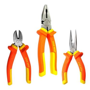 Imagem de Kit 3 Alicates Irwin - Universal - Bico - Corte Diagonal